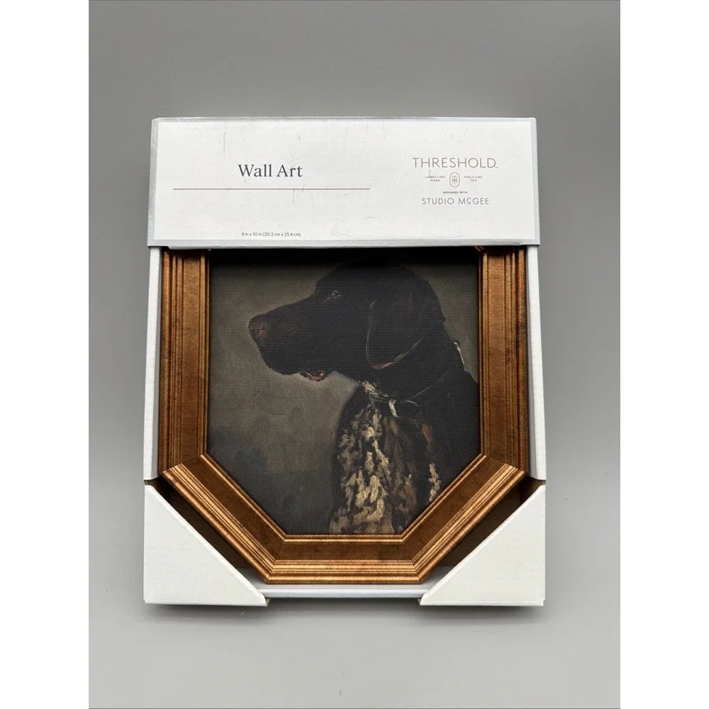 Threshold Studio McGee Pointer Dog Portrait Wall Art 8x10 Target NEW IN BOX